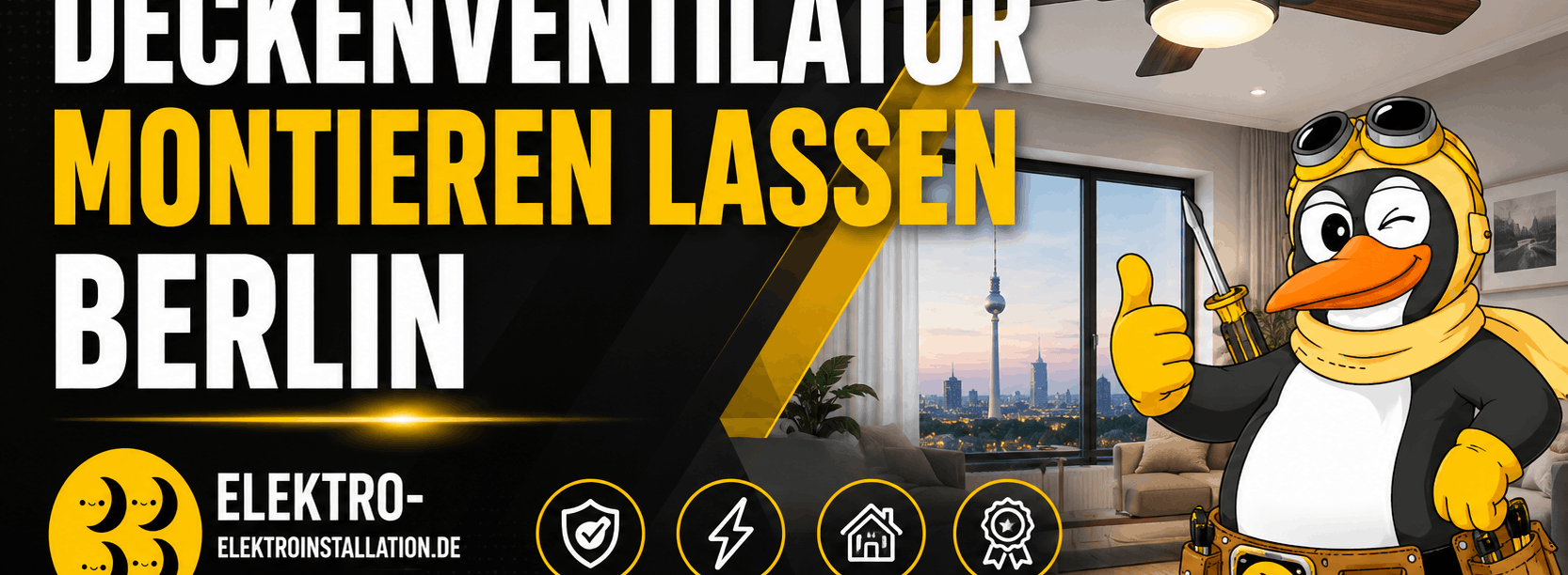 Deckenventilator montieren lassen Berlin
