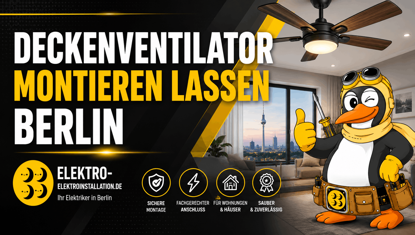 Deckenventilator montieren lassen Berlin